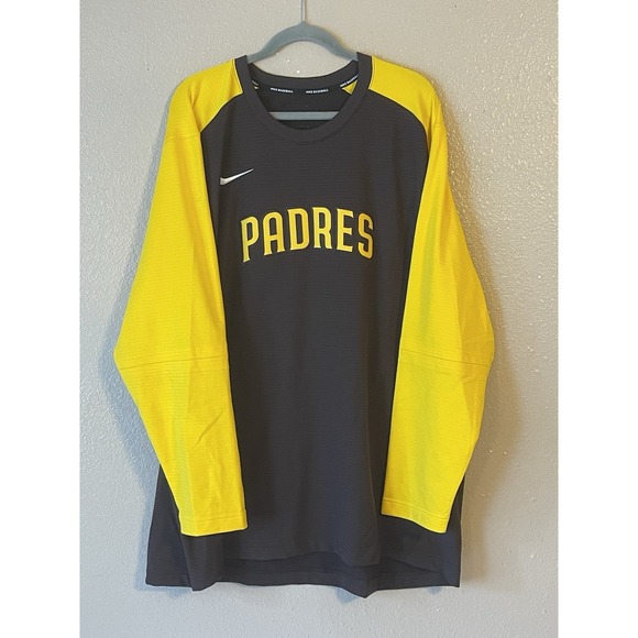 Men's 3XL NWOT San Diego Padres Nike Pregame Performance Raglan Sweatshirt
